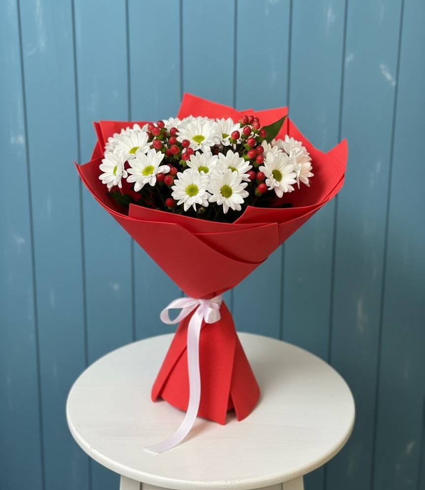 Букет цветов из: Хризантемы в Темижбекской