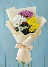 Букет цветов из:  Хризантемы #REPLACE_PRED# Темижбекской