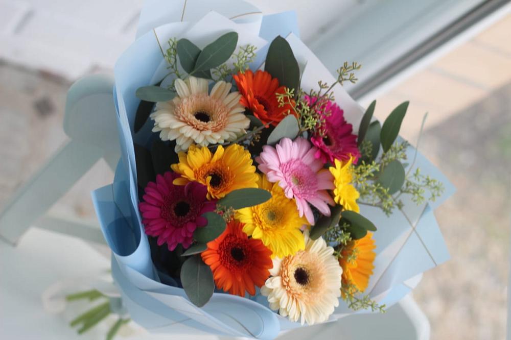 Букет цветов из: Герберы в Темижбекской