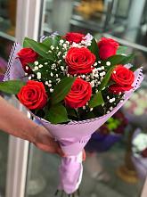 Букет цветов из:  Розы #REPLACE_PRED# Темижбекской