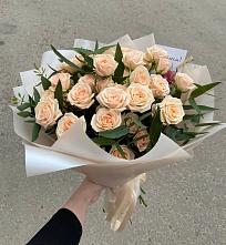 Букет Кремовые розы Латте #REPLACE_PRED# Темижбекской
