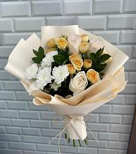 Букет цветов из:  Розы и Хризантемы в Темижбекской