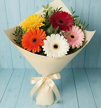 Букет цветов из:  Герберы в Темижбекской