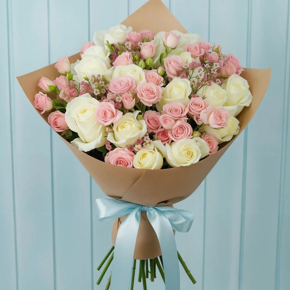 Букет цветов из: Розы в Темижбекской