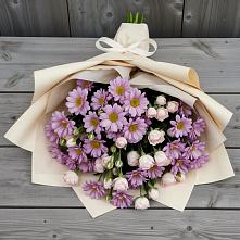 Букет цветов из:  Розы и Хризантемы в Темижбекской