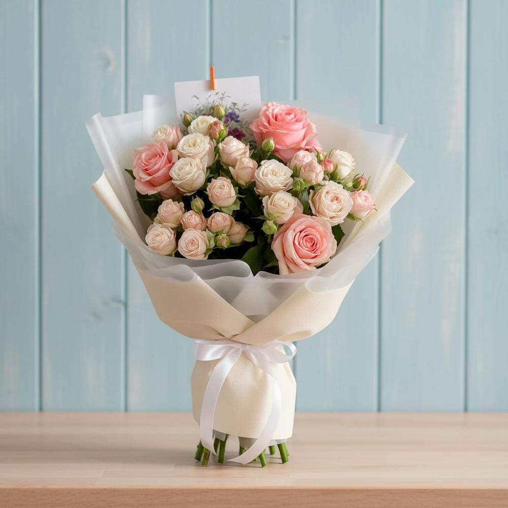 Букет цветов из: Розы в Темижбекской