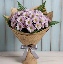 Букет цветов из:  Хризантемы #REPLACE_PRED# Темижбекской