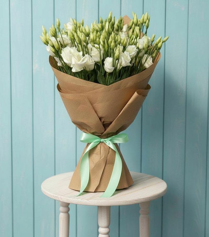 Букет цветов из: Лизиантусы в Темижбекской