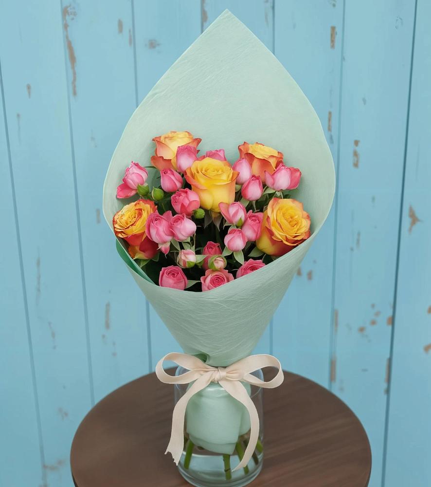 Букет цветов из: Розы в Темижбекской