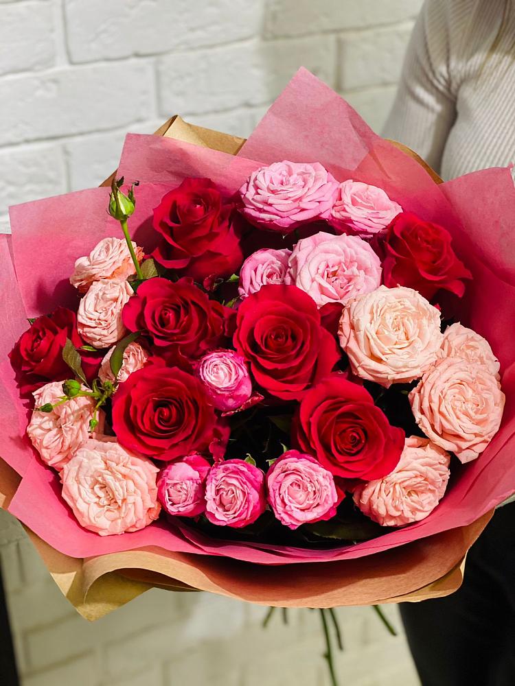 Букет цветов из: Розы в Темижбекской