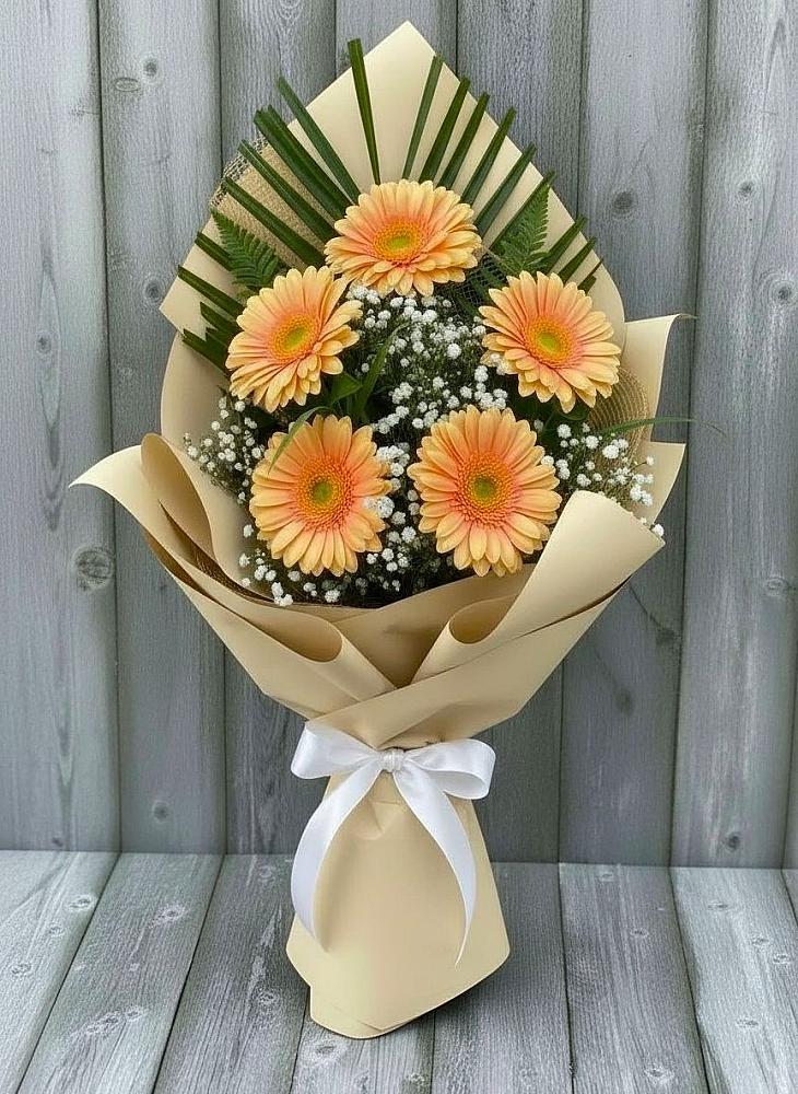 Букет цветов из: Герберы в Темижбекской