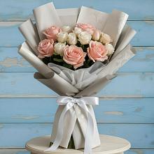 Букет цветов из:  Розы в Темижбекской
