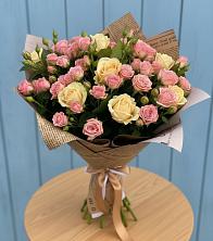 Букет цветов из:  Розы в Темижбекской