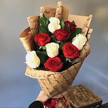 Букет цветов из:  Розы #REPLACE_PRED# Темижбекской