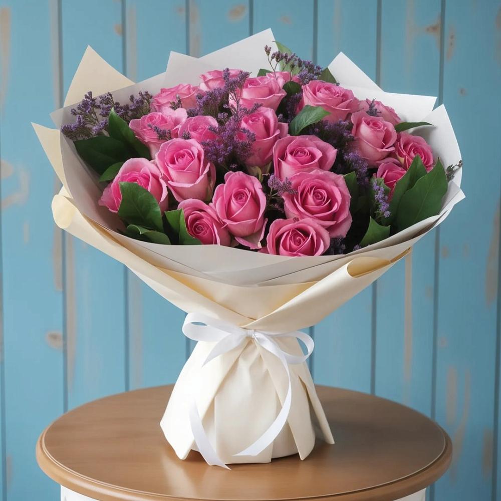 Букет цветов из: Розы в Темижбекской