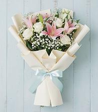 Букет цветов из:  Лилии в Темижбекской