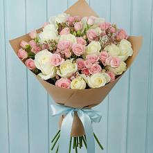 Букет цветов из:  Розы в Темижбекской