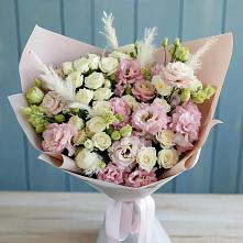 Букет цветов из:  Альстромерии и Розы в Темижбекской